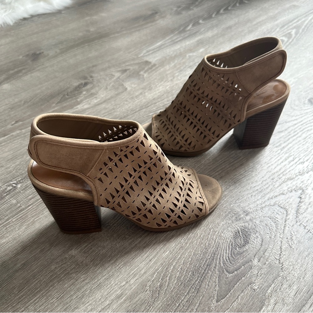 Indigo Rd. Tan Heeled Booties